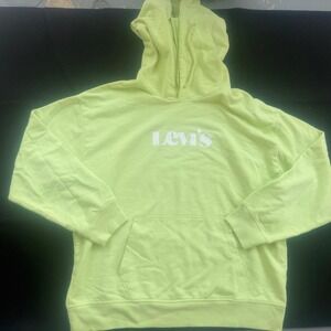 Levi's neon green hoodie